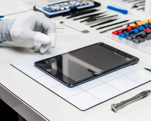 Tablet Screen Being Repaired — Computer Repairs in Robina